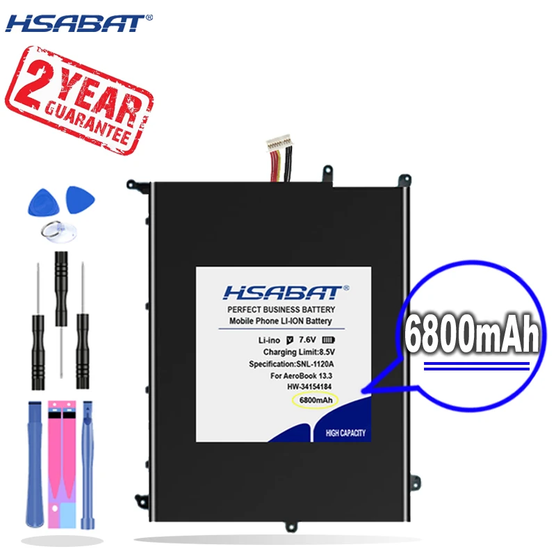 Новое поступление [HSABAT] 6800 мАч CWI528 Аккумулятор для Chuwi Aerobook 13 3 G139 CWI547 CWI510 HW-34154184