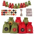 Новогодние подарочные пакеты с календарем и календарём, 24 дня