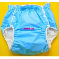 free shipping fuubuu2226 blue l waterproof pantsadult diaperincontinence pants pocket diapers