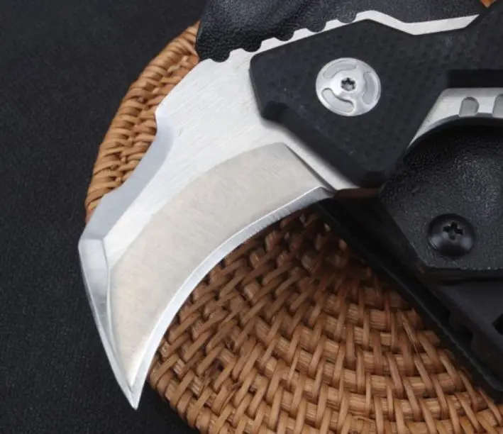 Нож-коготь карамбит мини-нож Судного дня D2 лезвие G10 ручка для самообороны