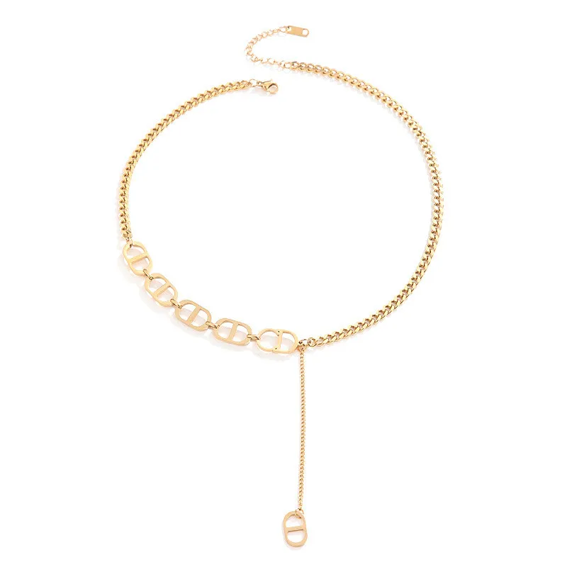 

Trendy Light Luxury Minority Necklace Alloy Necklace Choker Necklace for Women Accessories Fashion Jewellery