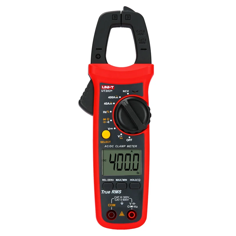 UNI-T AC DC Цифровой клещи мультиметр UT201 + UT202 UT203 ток амперимметрика емкость NCV Ом Hz