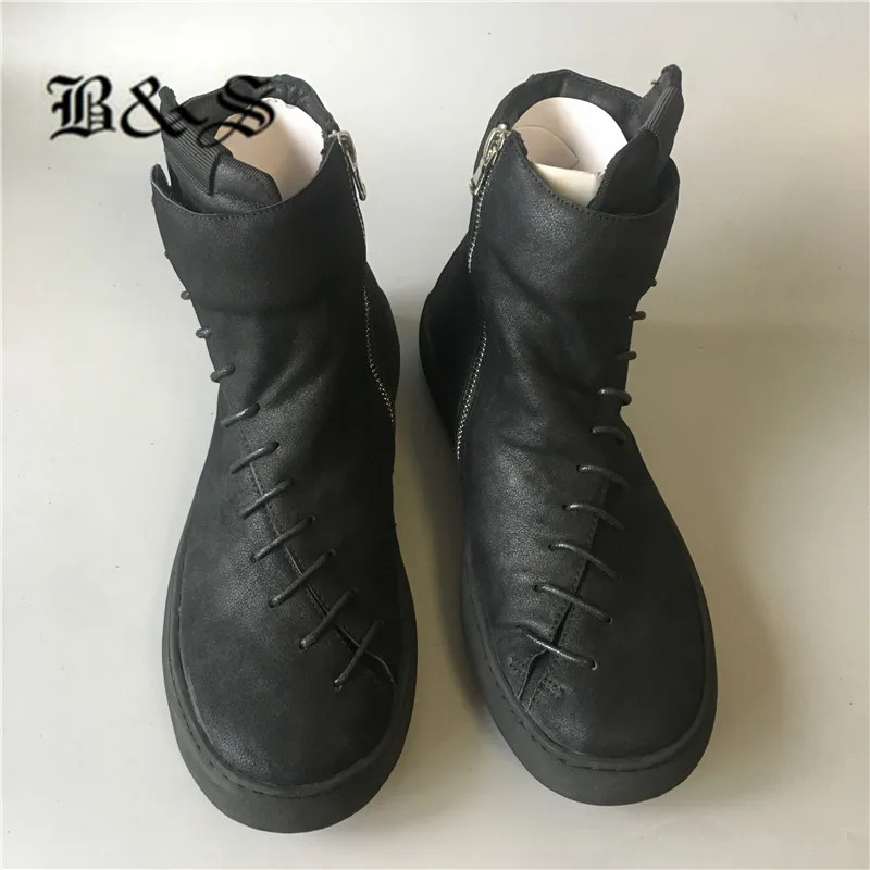 Черный и улица 2019 ретро Роскошные ручной работы из натуральной кожи швейная