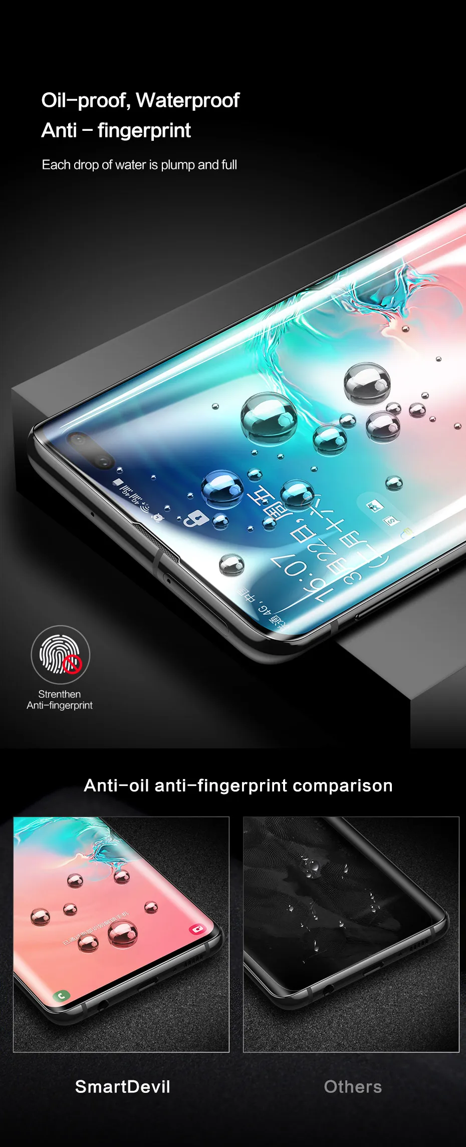 Защитное стекло для экрана SmartDevl для samsung Note 8 9, закаленное стекло для Galaxy 8, 8 plus, S9, 9 plus, S10, 10 plus, защитная пленка