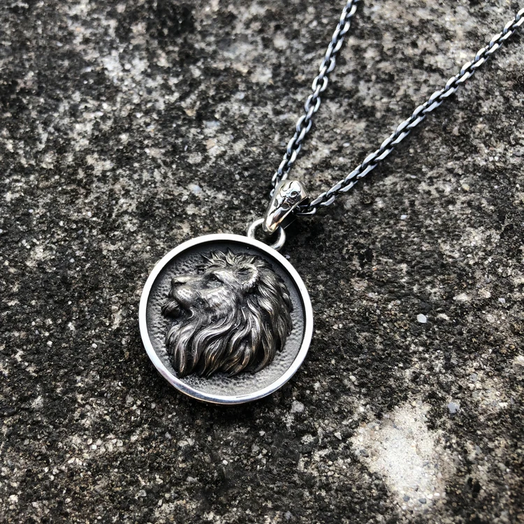 925 серебряный оригинальный ручной работы персональный властный лев Король