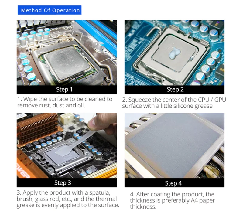 

1.93W/m-k HY510 10g/30g silicone thermal paste heat transfer grease heat sink CPU GPU chipset notebook computer cooling Syringe