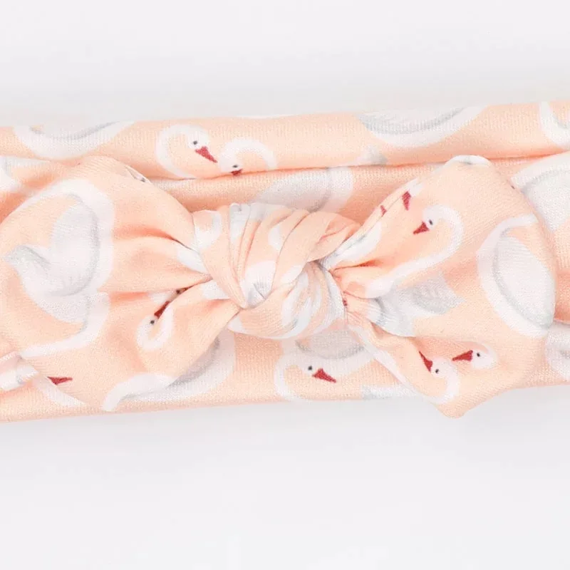 Милые эластичные повязки для волос с бантом Детские на голову кроличьими ушами