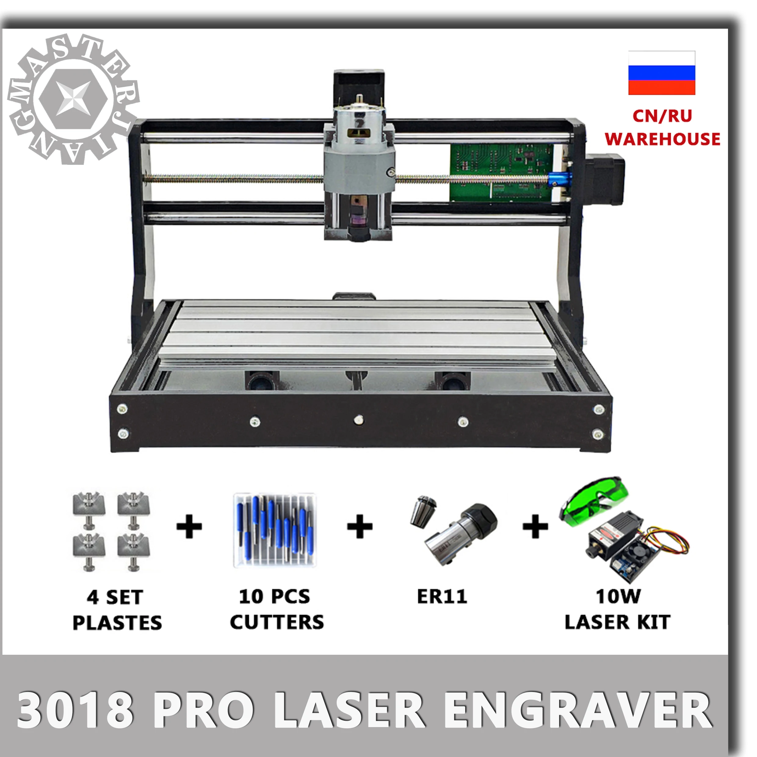 CNC 3018 Pro GRBL Diy Мини cnc машина 3 оси pcb фрезерный станок Bluetooth деревянный маршрутизатор лазерная гравировка работа в автономном режиме