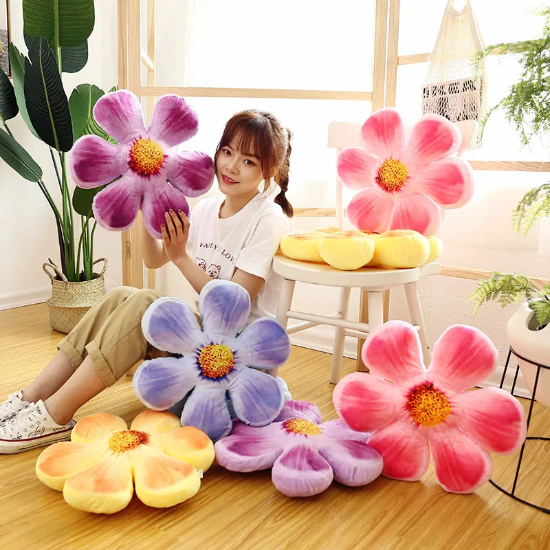 Simanfei подушка для сиденья Круглый лепесток пола футон спинка дивана украшение