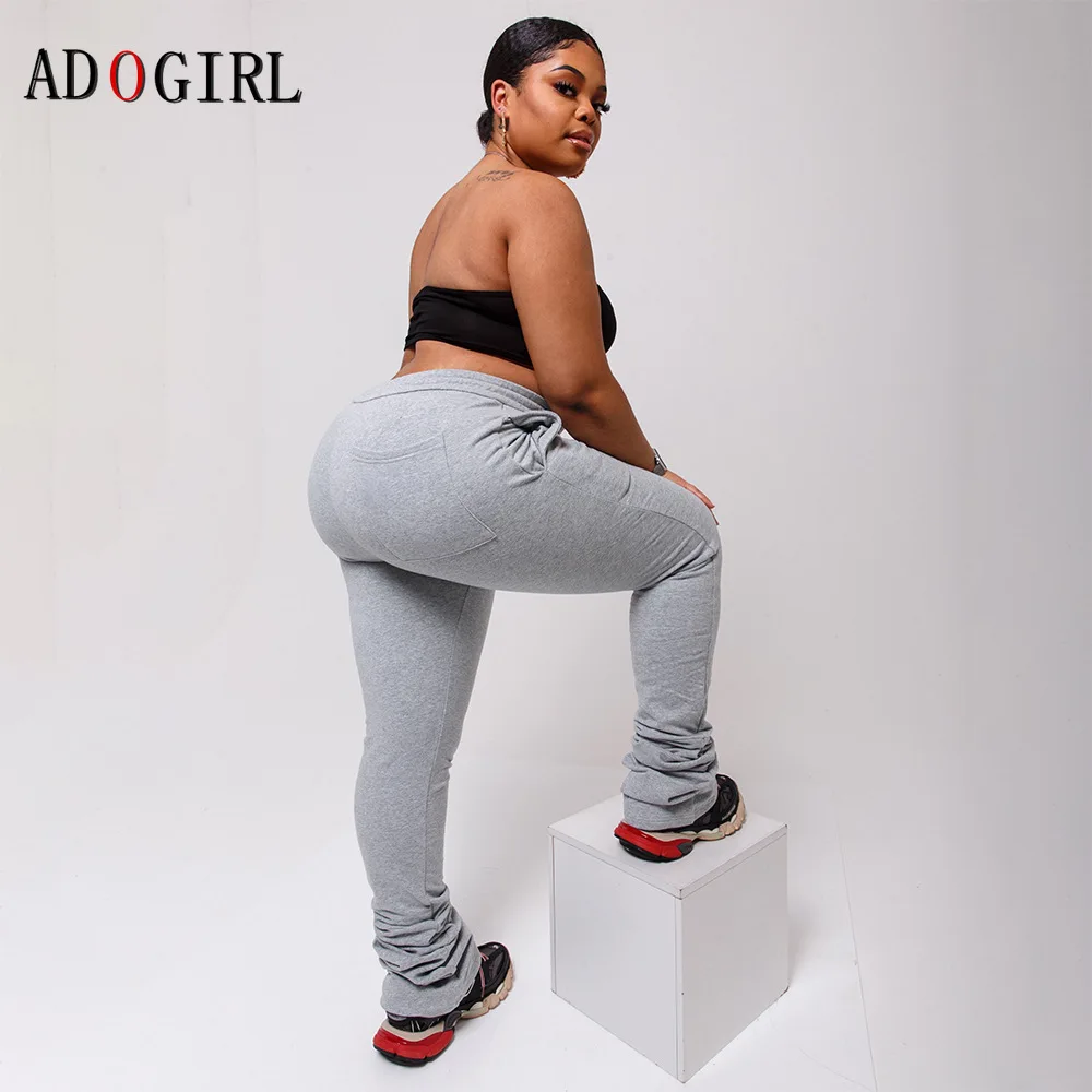 

Adogirl размера плюс с накоплением Брюки повседневные женские тренировочные брюки эластичные детские штаны с высокой посадкой Брюки-Карго 2020 ...