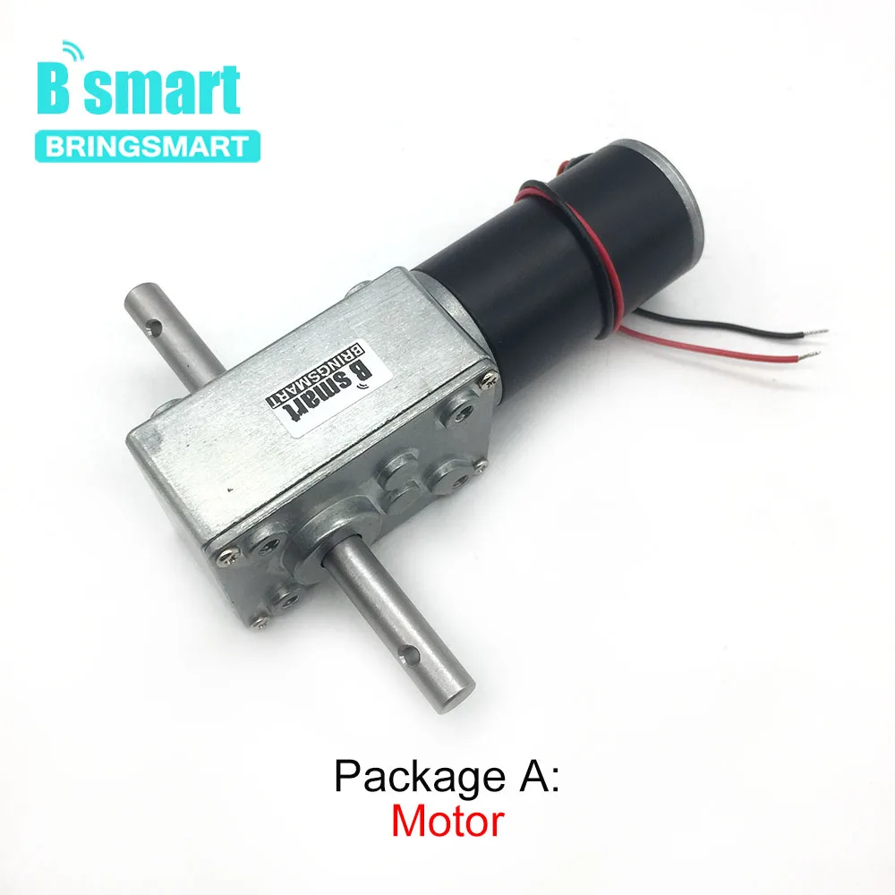 Bringsmart 5840-31zy червячный мотор-редуктор DC 12 В двойной вал мотор 24 в высокий крутящий