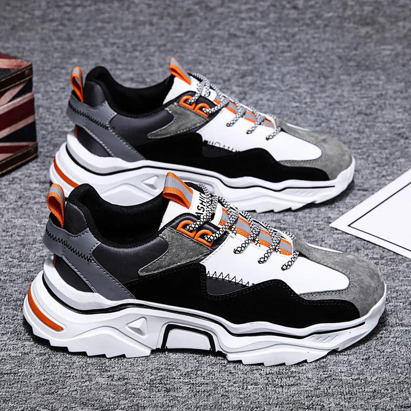 

Новинка 2020, дышащие кожаные кроссовки, мужская повседневная обувь, легкая спортивная обувь для прогулок на свежем воздухе, мягкая подошва, м...