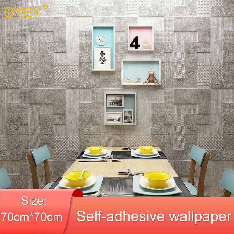 3D стерео наклейки на стену самоклеющиеся обои для спальни водонепроницаемые