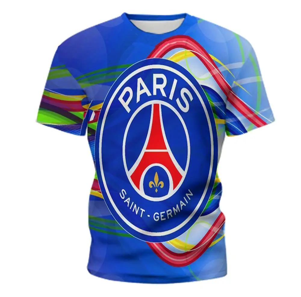2020 футболка с надписью Париж Сен Жермен круглым вырезом 3D рисунком для мальчиков