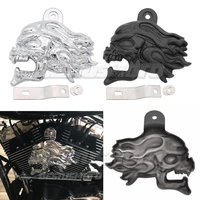 motorcycle aluminum skull horn cover for harley sportster 1200 softail dyna fat bob street bob electra glide touring road king