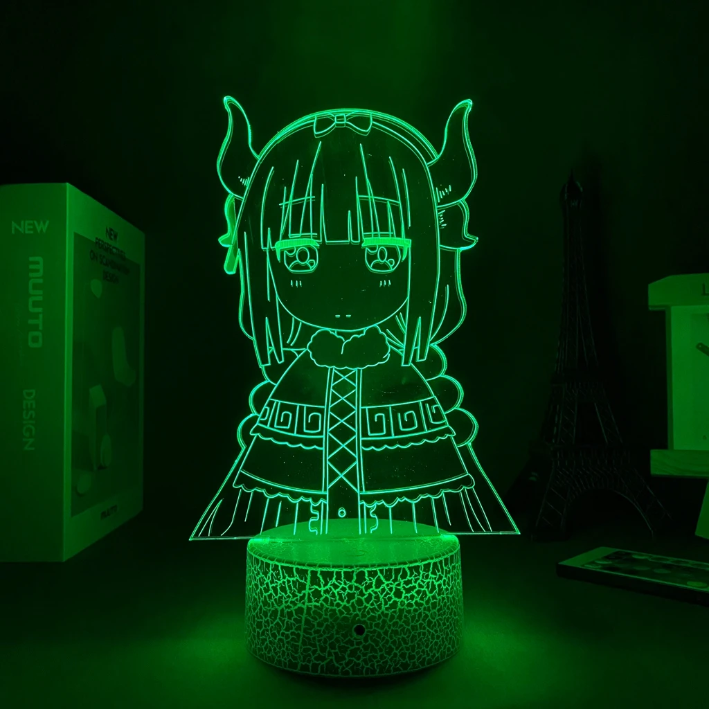 

Anime Lamp Miss Kobayashi's Dragon Maid Led Panel Lights Anime Room Decor Nightlight Kid Child Birthday Gift Kanna Kamui Light