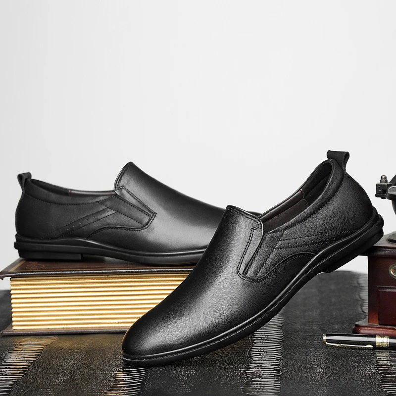 

Sapato Masculino Casual Spring Casual Shoes Fashion Men Man Black Men's Leather For Sapatos Mens Causal Male Shoe