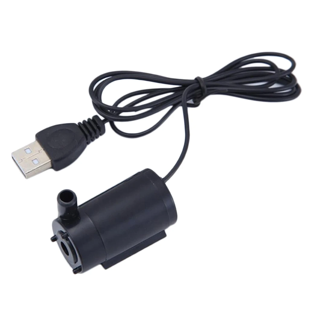 Мини DC3V 6V USB водяной циркуляционный погружной насос с кабелем 1 м для аквариума