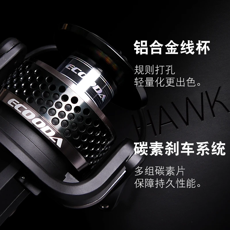 Ecooda EBH 1000-5000 Metal Spinning Reel Jigging Saltwater Sea Fishing Slow | Reels