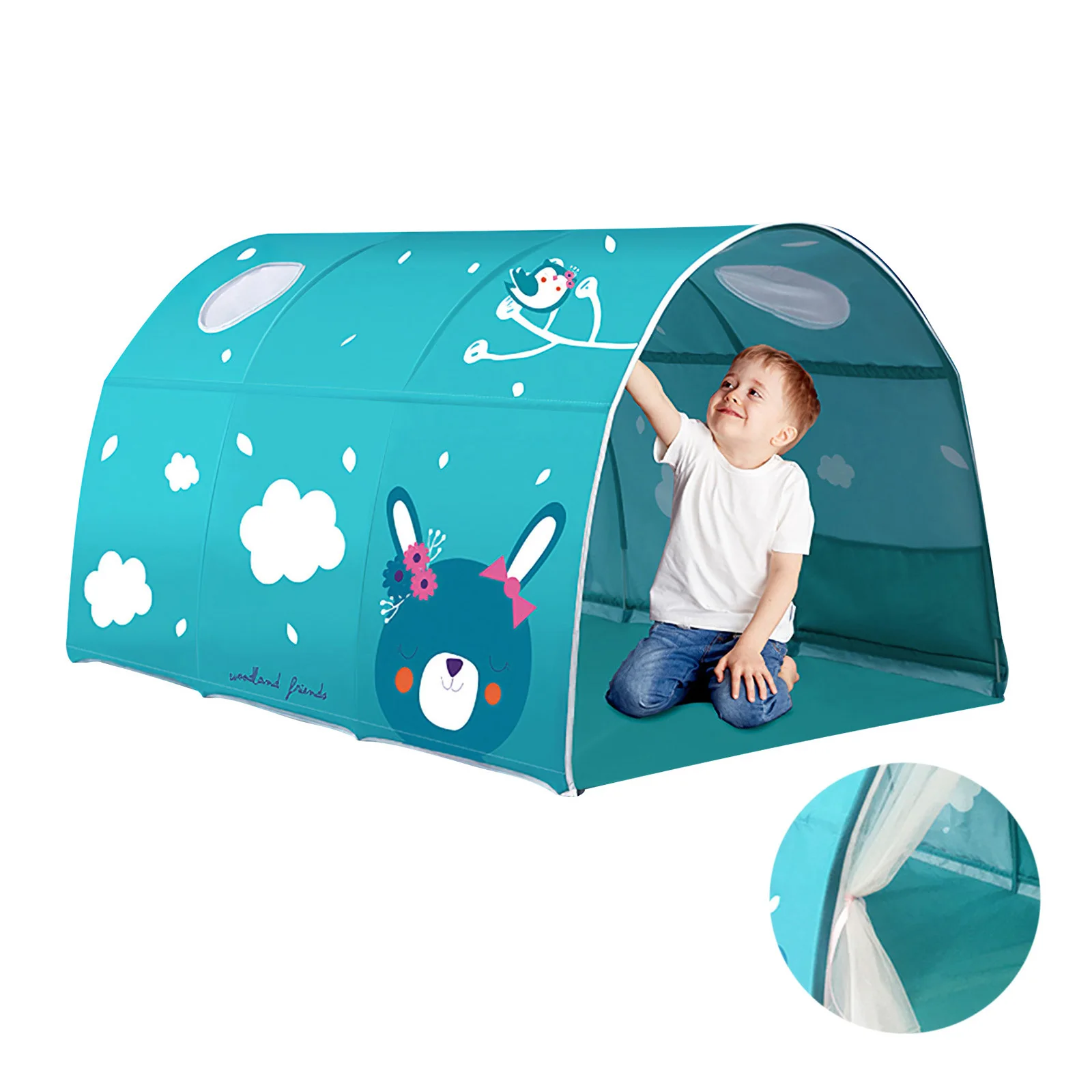 

Portable Games Bed Tent Play House Baby Starry Tent Protective Boys And Girls Crawling Children Indoor Tent Without Mosquito Net