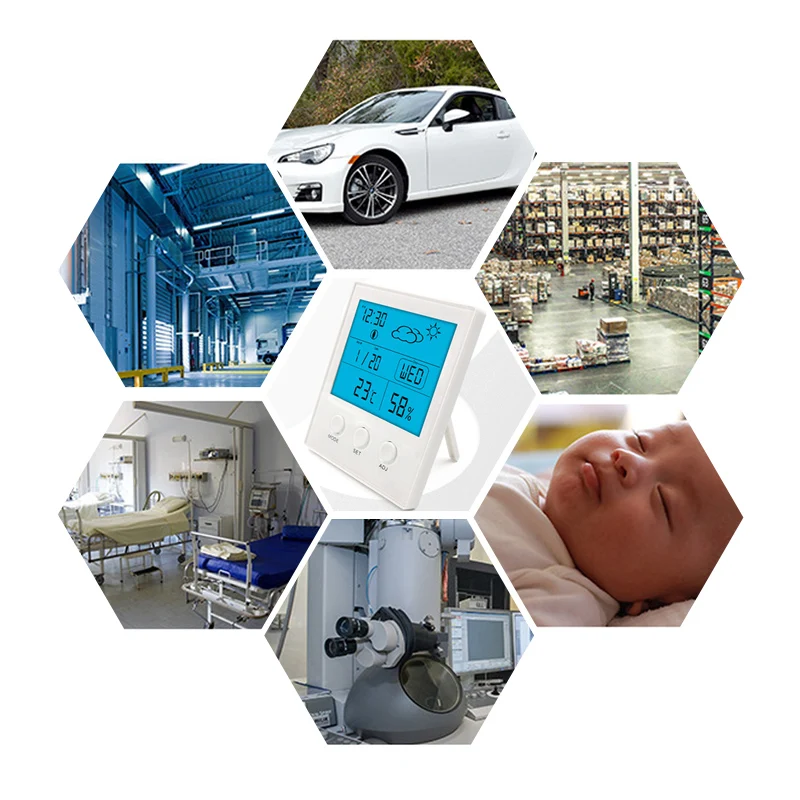 Цифровая метеостанция измеритель влажности и температуры в помещении на