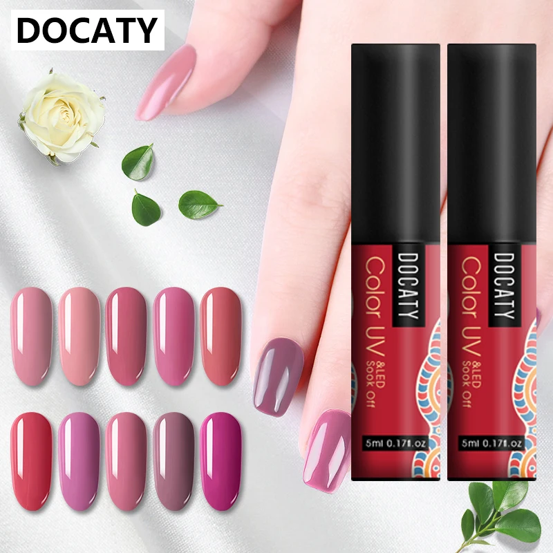 Лак Docaty полуперманентный Гель лак для ногтей чистый цвет впитывающий лак| |