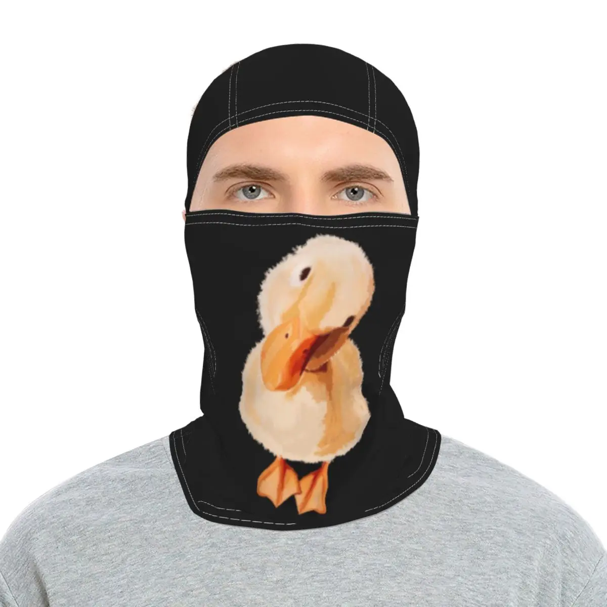 

2021 Cartoon duck Pattern Outdoor Sports Riding Sunscreen Headgear Originality Balaclava Full Face Towel Lovely Motorcycle Mask