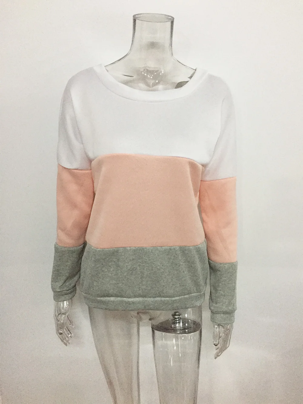 Белые толстовки в стиле пэчворк свитшоты европейские кофты 2019 женская