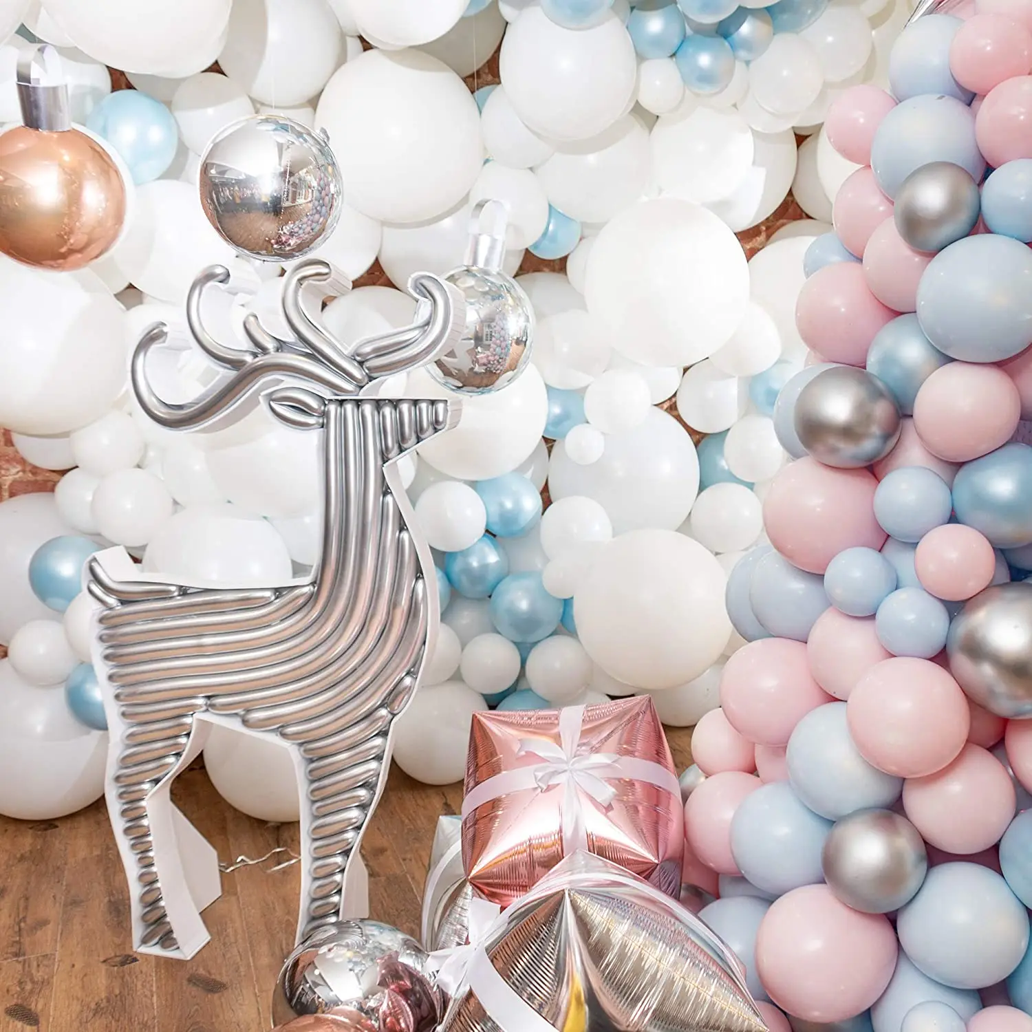 Kit de arco de guirnalda de globos de l&aacute;tex de 80 piezas para decoraci&oacute;n de boda, Macaron, globos azules para Baby Shower, decoraciones para fiesta de cumplea&ntilde;os, ni&ntilde;os-4
