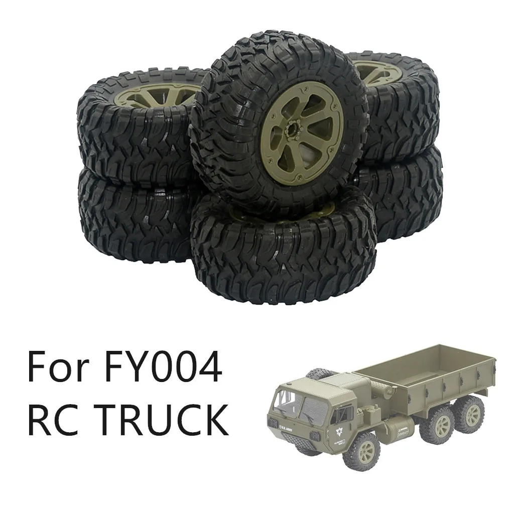 

6WD truck upgrade tire 6PC Upgrade Tire Accessories For FY004 1/16 6WD RC Car Truck Children's assembled toys L1231