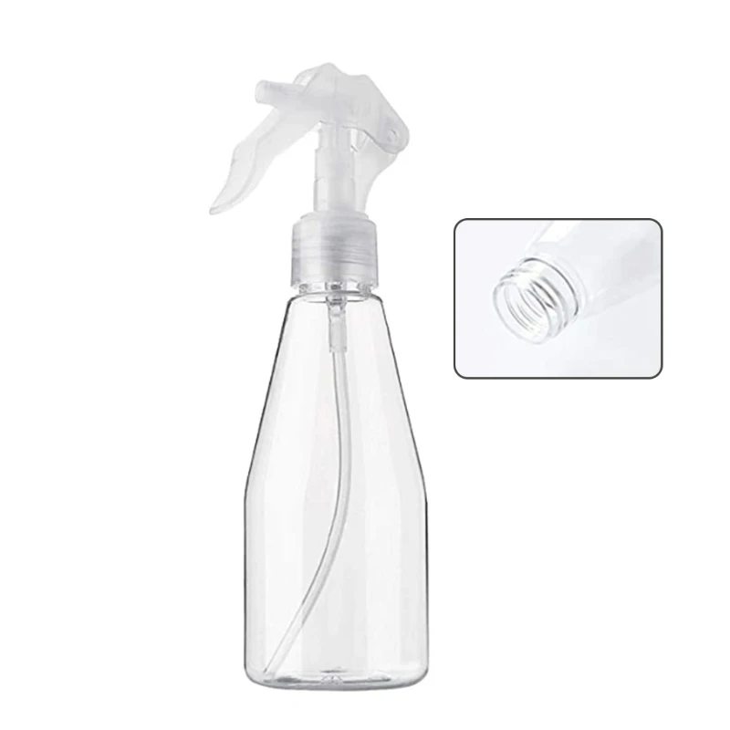

1/5Pcs 200ml Clear Plastic Empty Spray Bottle Refillable Fine Mist Trigger Sprayer Cosmetic Container Leakproof Atomizer