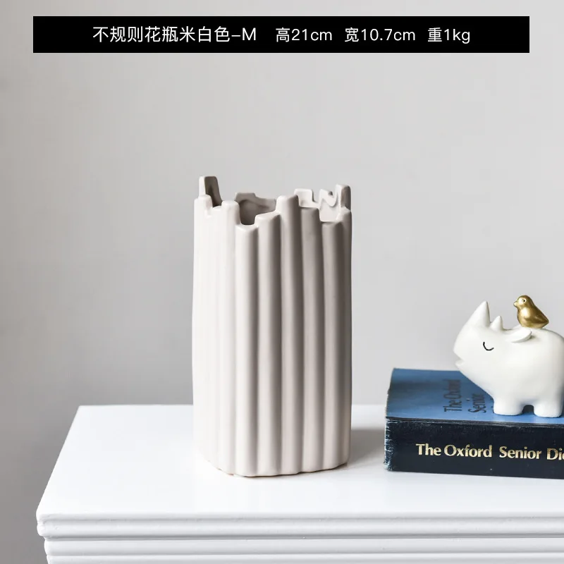 

Creative Irregular Ceramic Vase Home Decorative Art Articled-flower Decorative Vase Ornament