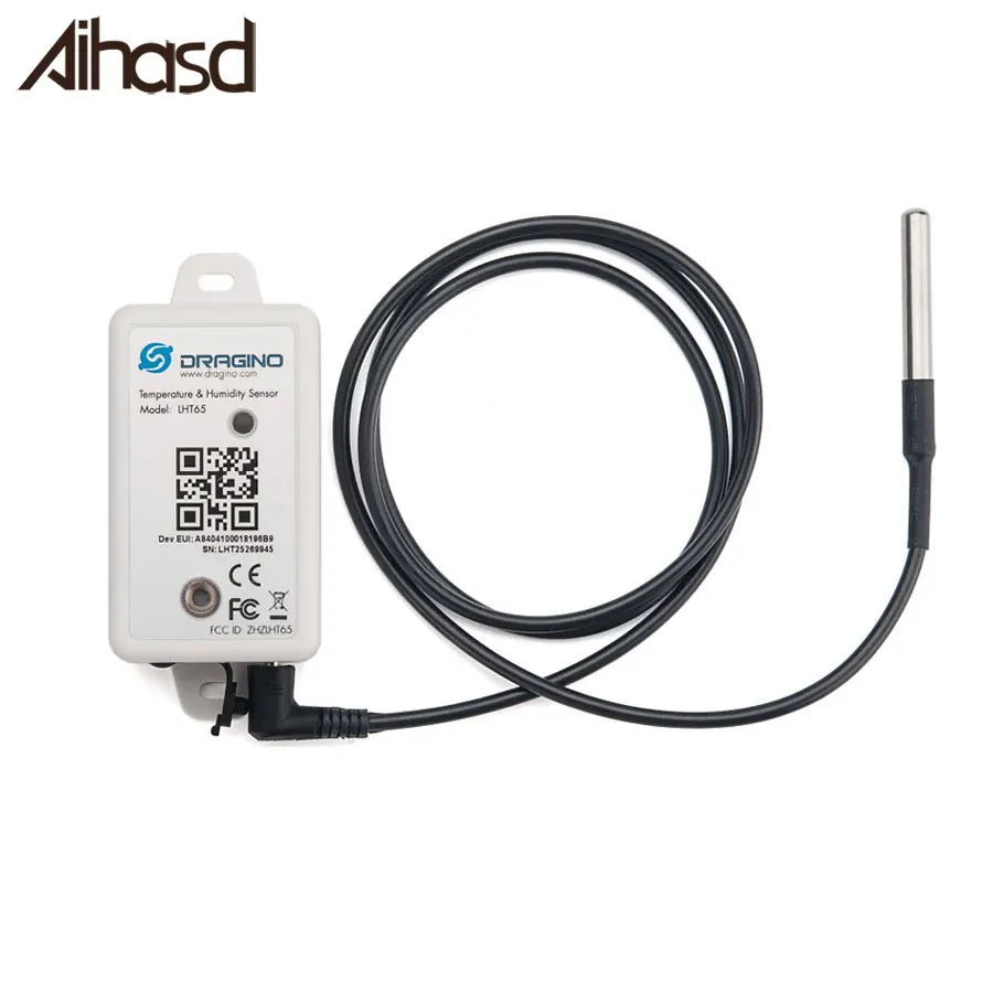Датчик температуры и влажности Aihasd LHT65 LoRaWAN DS18B20 со встроенным аккумулятором 2400