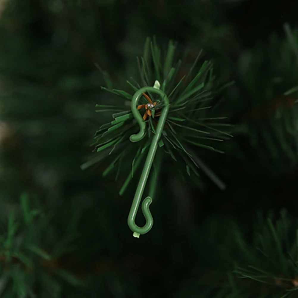 Многоразовые пластиковое Рождественское украшение крючки станок и мини