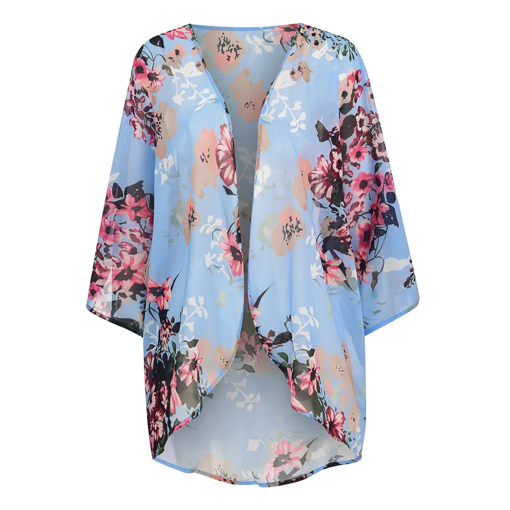 Женские блузки размера плюс рубашки прозрачная шифоновая летняя блузка топы