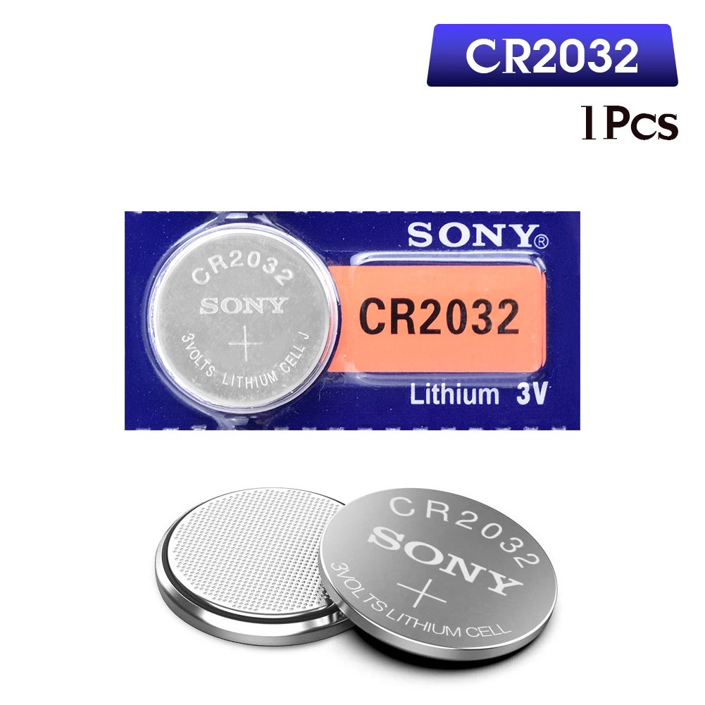 1 шт. для SONY Оригинальная батарея CR2032 3 в литиевые батареи BR2032 DL2032 ECR2032 CR 2032 Кнопка монета батарея для часы с калькулятором