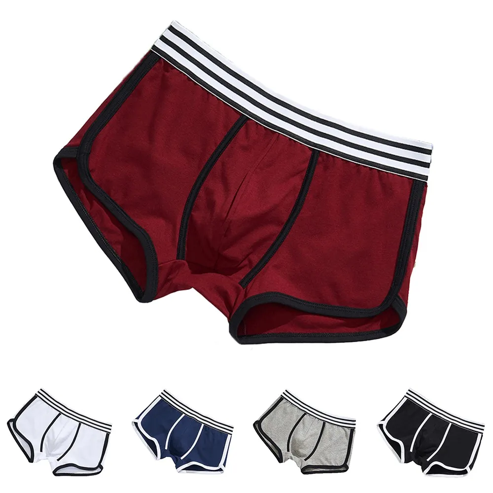 

Hot Bikini Boxers Briefs Men Sexy Shorts U Convex Pouch Underwear Cotton Underpants Soft Shorts Mini Briefs Cuecas Masculinas
