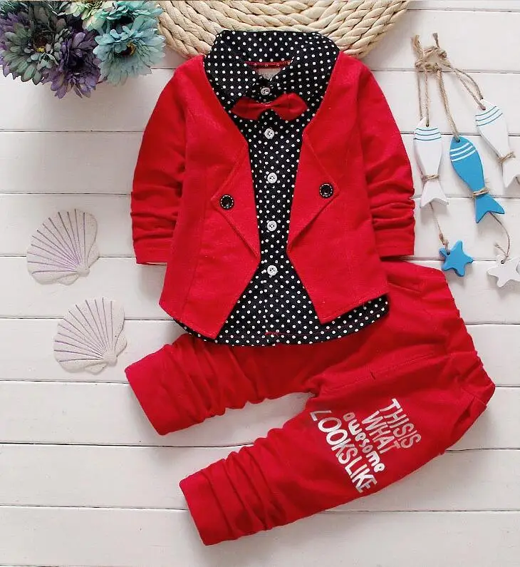 picture color BibiCola/комплекты одежды для маленьких мальчиков, Bebe, спортивный костюм для мальчиков Новинка года, комплект одежды для маленьких мальчиков, рубашка+ штаны, спортивный костюм - Цвет: picture color