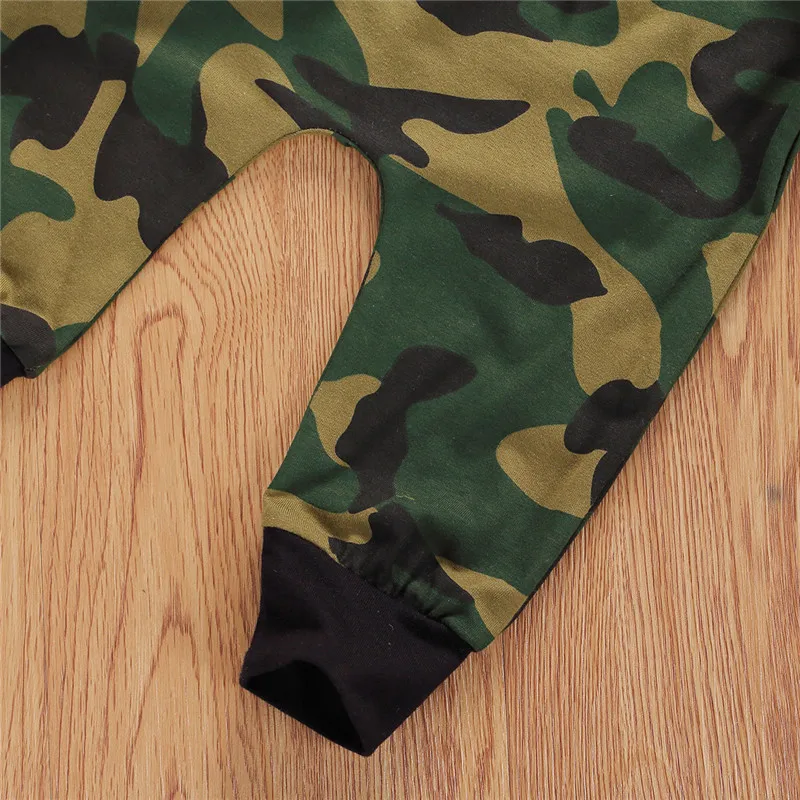 

Baby Boys Clothing Set Letter Long Sleeve Bodysuit Camouflage Pants Hat 0-18M Newborn Infant Spring Fall Casual Cotton Outfits