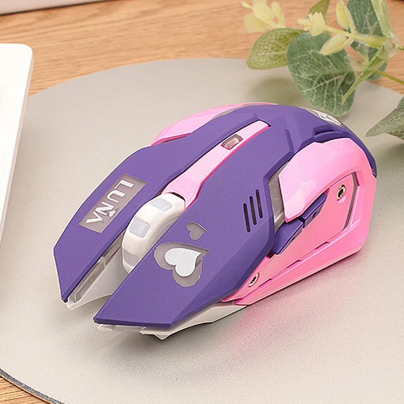 

USB Wired Gaming Mouse Computer Professional Mouse 2400 DPI Colorful Backlit Silent Mouse for LoL PUBG Laptop Pc