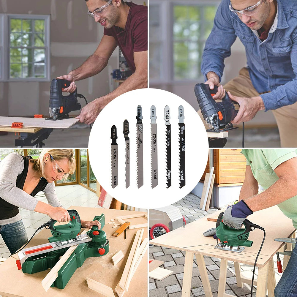 Лезвия для лобзиков HCS с Т образным хвостовиком комплект лезвий заземления