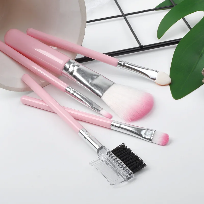 5 шт. набор профессиональных кистей для макияжа женщин|Аппликатор теней век| |