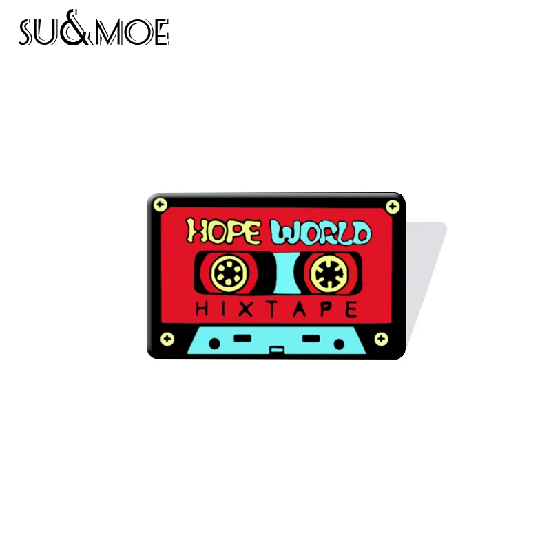 Акриловые эмалированные булавки Hope World красная лента значок брошь из джинсовой