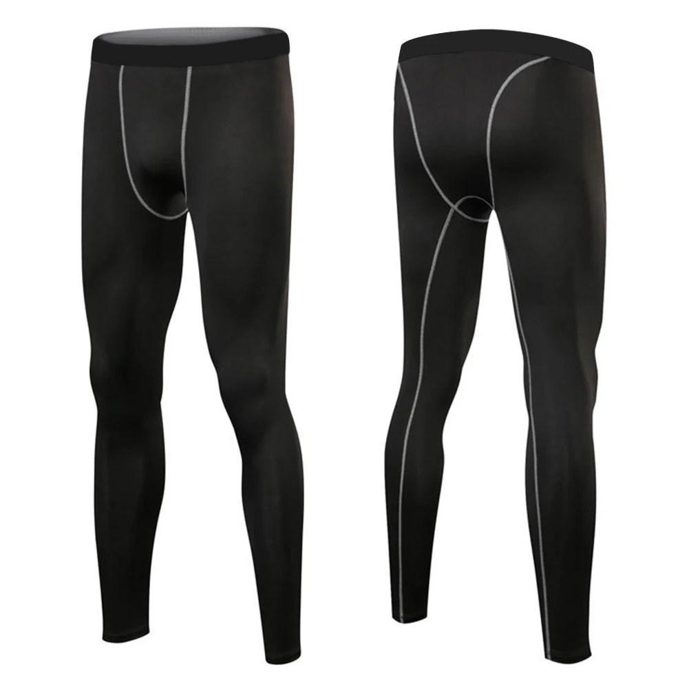 Обтягивающие трикотажные брюки мужские спортивные штаны для бега велоспорта