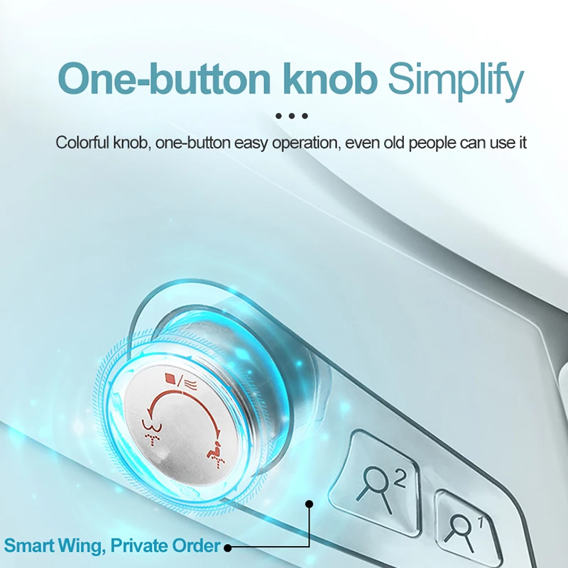 Цельный умный туалет FOHEEL Интеллектуальный удлиненный с дистанционным