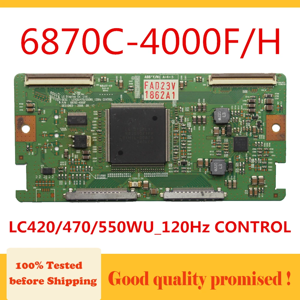 

Tcon Board 6870C-4000F/H LC420/470/550WU_120Hz CONTROL 4000FH TV Board for LG...etc. Original Logic Board t-con 6870C 4000F H