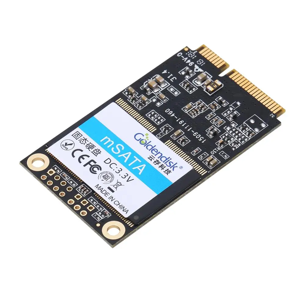 Флеш память Goldendisk 8 Гб MSATA SSD NAND MLC Заводская цена мини SATA 2 0 твердотельные