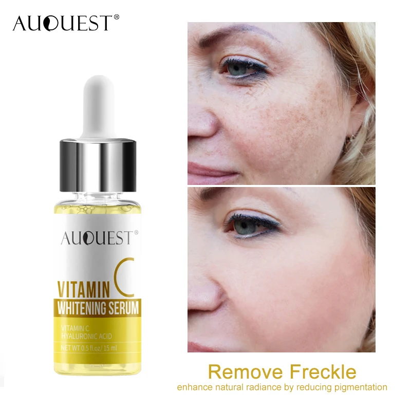

AUQUEST Vitamin C Whitening Face Serum Anti Wrinkle Shrink Pore Moisturizing Serum Cosmetic Facial Skin Essence Dry Skin Care
