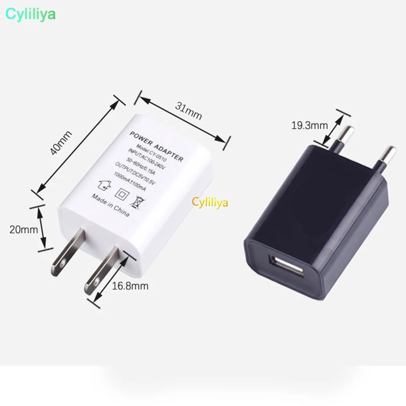 200 шт. США ЕС Plug настенные usb-зарядные устройства 5V1A адаптер путешествия удобный