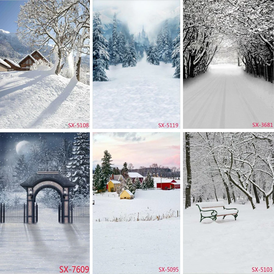 Реквизит для фотосъемки на открытом воздухе зимняя снежная сцена фон свадебной